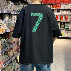 夏季新品港风立体简约纯棉半袖男女印花短袖T恤1611-P38控价58，男装T恤，电商A441-1
