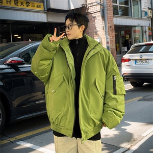 棉服男冬季新款港风宽松连帽棉衣MF9006-P90图片