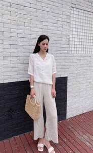 纯苎连衣裙小衫裤子裙子衬衣 时尚风 风淑女风休闲风,女装连衣裙,川哲