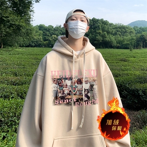 500克重磅秋冬美式加绒加厚卫衣外套DL1581常规特P35加绒特40图片