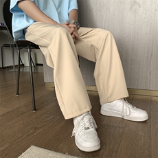 直筒宽松潮流西装拖地长裤垂感阔腿ins潮港风薄款高街K1299-P28，男装休闲裤，星座512-4