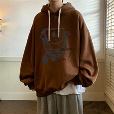 海绵宝宝纯棉连帽卫衣男大码运动帽衫宽松薄WY2245-P35加绒款-P40，男装卫衣，电商A040