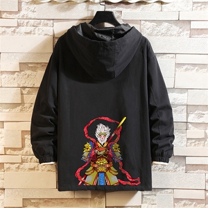 JK41203-P85 加棉款-P115  纯棉连帽夹克男士大码工装夹克男 砖墙图片