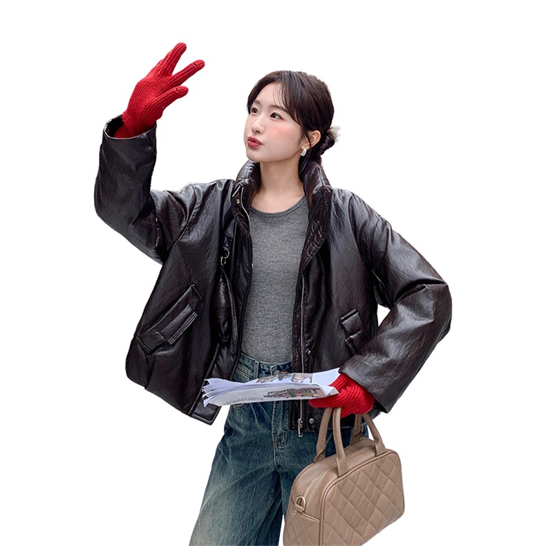 2025新款超柔金属丝蛋白皮50羽绒服1D066-P295-K395,女装羽绒服,1D066-1