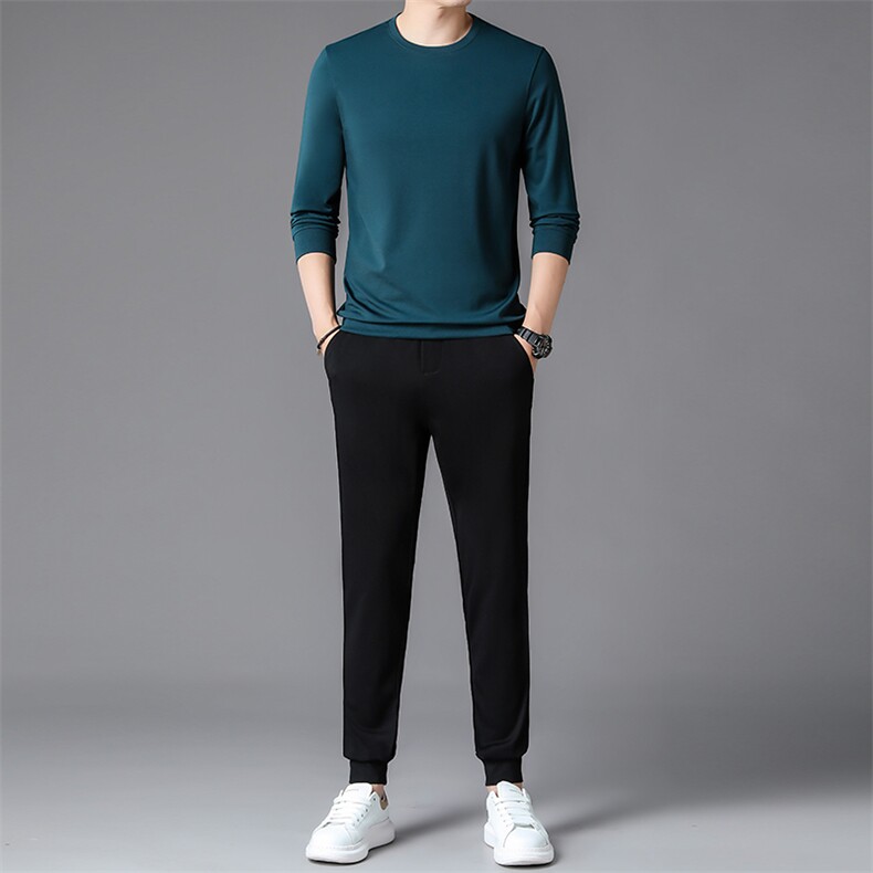 SXL9661秋冬新款男士运动套装二件套纯色P122，男装休闲套装，电商B360