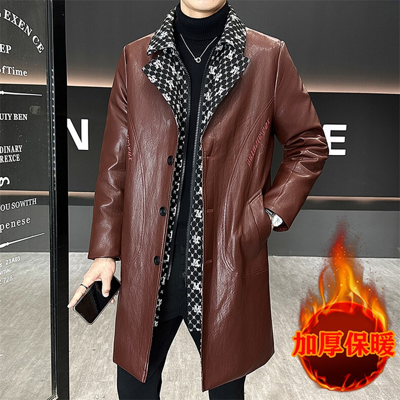 2025加棉加厚皮衣[材质金属丝5%棉45%PU50%]，男装皮衣，星座1206（原A206）