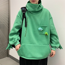 卡通青蛙套头卫衣男连帽宽松韩版春秋季外套潮ins炸街WY150-p40，男装卫衣，星座1008