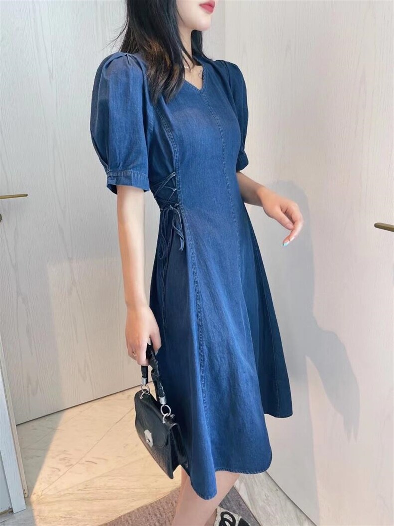 夏季连衣裙，女装连衣裙，果默