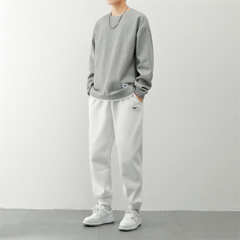 新品休闲华夫格套装,男装休闲套装,星座1106-2（原1111B）