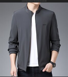 MC01钱塘2021-2春秋季男士夹克商务高端男装P85控价不低128,黑色t桖搭配什么外套图片