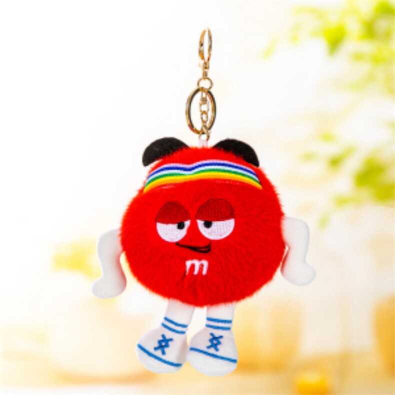 M豆运动系列A红挂件，童话毛绒