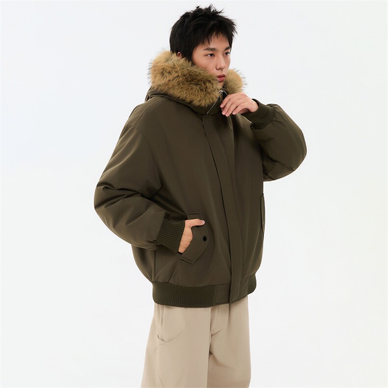 冬季美式cleanfit棉服毛领加绒加厚潮牌撞色棉服外套MY6868-P88,男装棉衣,星座610B-1