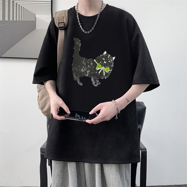 麂皮绒短袖t恤男大码半袖男JD82413-P25,男装T恤,电商A040