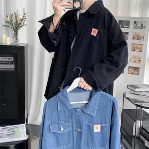 910A-K526-P75控95秋装新款口袋牛仔衣韩版情侣潮夹克外套男图片