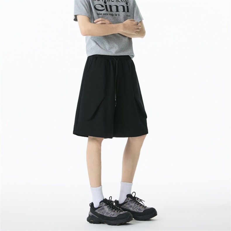 【夏季新款暗褶圆弧剪裁设计款男生短裤】宽松有型310A-8836-P25,男装牛仔裤,四季星座310A