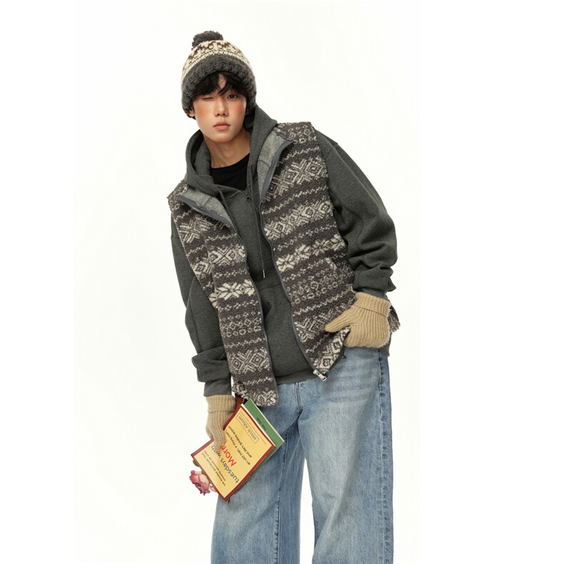 现货-秋冬马甲夹棉马甲加厚加绒羊羔毛马甲厚1016-1MJ24P59K98，女装马甲，星座1016-1（原电商B408-1）