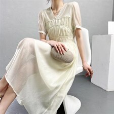 2022新款夏季波西米亚风连衣裙，女装连衣裙，序儿