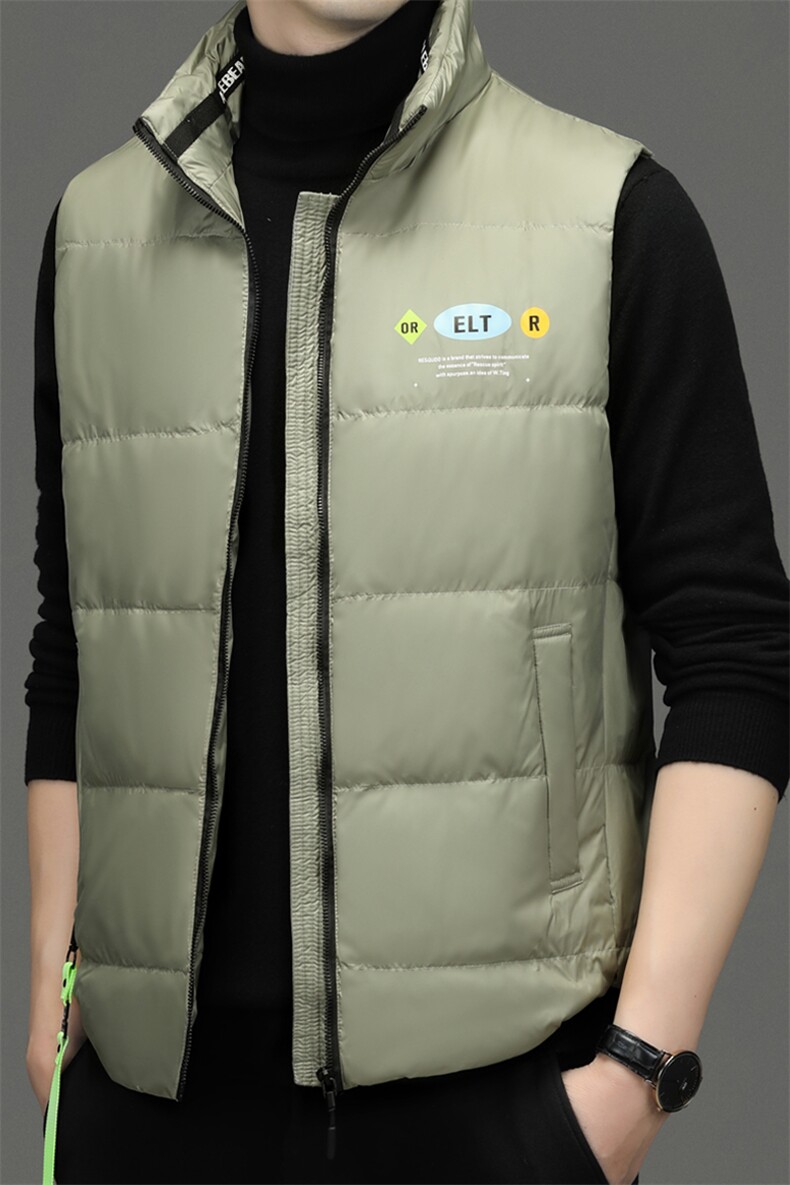 CSMJ79001钱塘2020-2中年男士时尚休闲简约冬季厚款羽绒马甲P117,男装背心/马甲,钱塘207-2