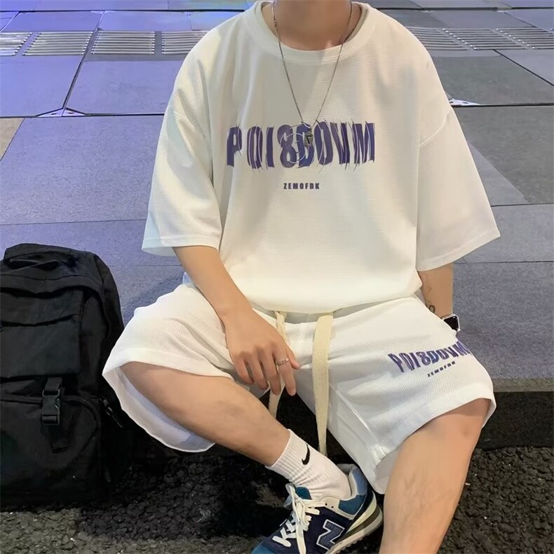 男潮流休闲套装宽松套装运动套装U40P40,男装休闲套装,星座1116-2