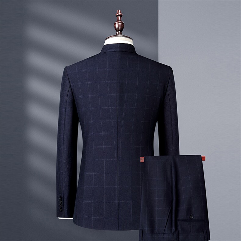 D8861男士2021秋季新款西服礼服西装修身商务休闲男装套装P288,男装西服套装,电商B360