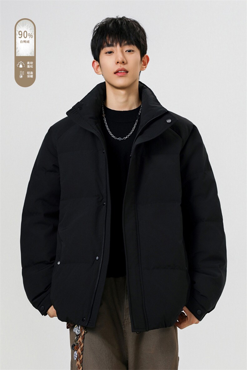 2025冬季新款港风无影大码90%白鸭绒羽绒服M-3XLGC160-特P199,男装羽绒服,电商A022