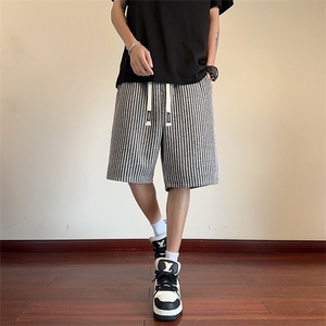 短裤男夏季美式复古拼接五分裤潮牌宽松大码XZ102B-1DK2593特批25