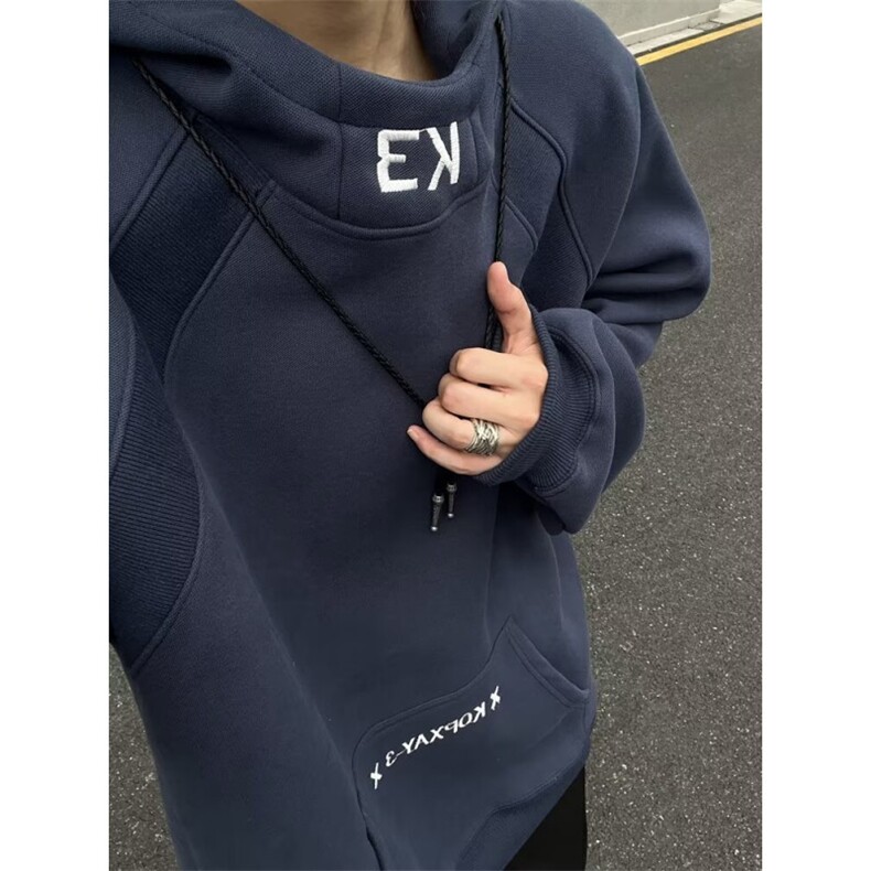 潮流时尚男女同款连帽卫衣慵懒百搭文艺日系新款513AWY2628P39,男装卫衣,星座513A