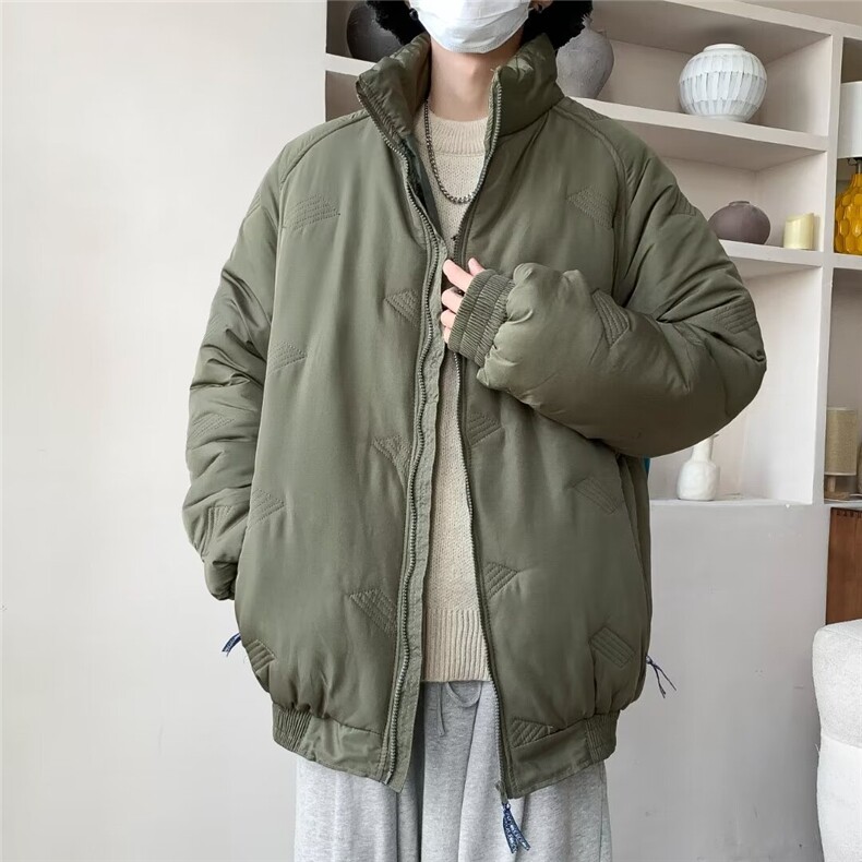 男冬季宽松加厚情侣羽绒棉服美式潮流保暖棉袄外套MC424P80,男装棉衣,星座1116-2