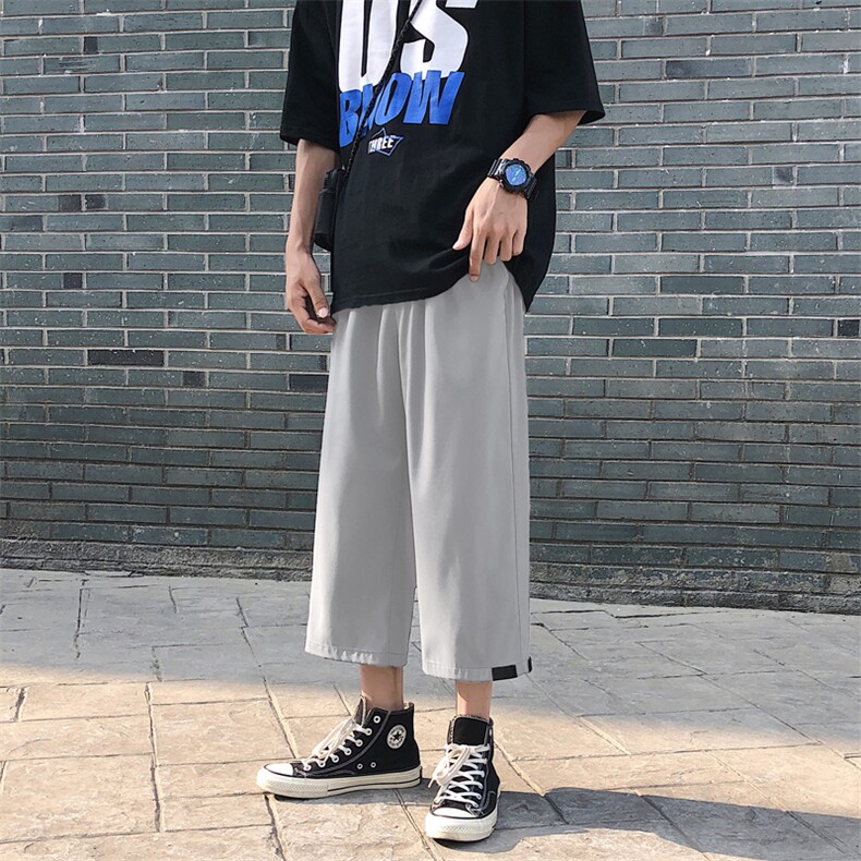 夏季工装休闲裤韩版宽松直筒ins七分百搭裤1211-特批20,男装休闲裤,星座718-1