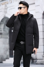 羽绒服男士潮流新款男士连帽休闲保暖厚款冬装外套KCN3022-5-P260，男装羽绒服，电商B212（原钱塘6029）