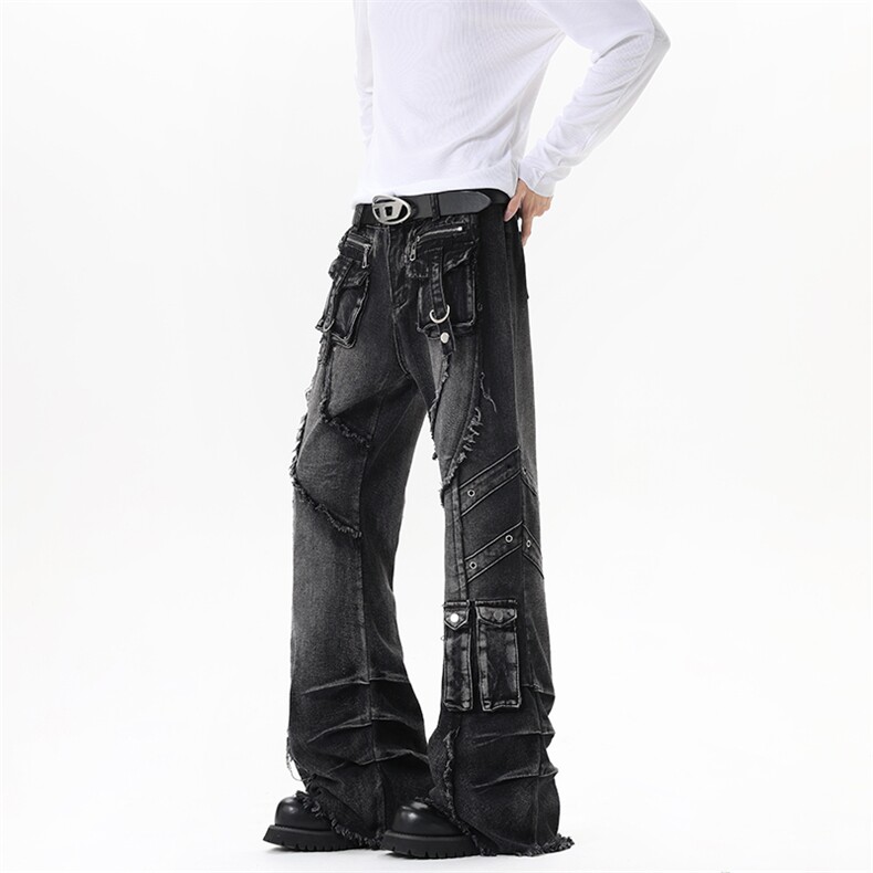 【现货】XZ1218(原611-3)BK3121特价P70美式个性重化工装牛仔裤,男装牛仔裤,星座1218（原611-3）