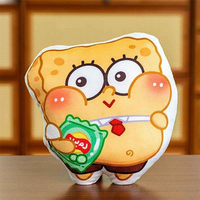 印花胖胖海绵v笑小海绵，童话毛绒