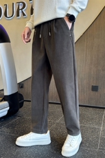 加绒加厚裤子男秋冬季2025新款百搭休闲裤C317-65323-P78，男装卫衣，电商C317