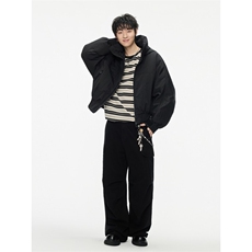 2025冬季新款美式可收纳连帽羽绒服潮牌魔术贴设计羽绒服599，男装羽绒服，电商A234