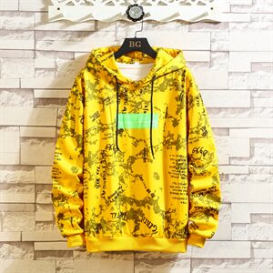 703-W195秋冬薄绒卫衣数码印花迷彩帽衫