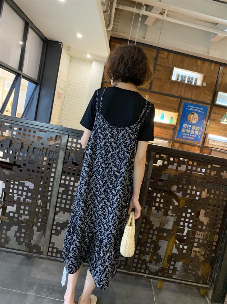 星雨阁2022夏装新款现货两件套连衣裙,女装连衣裙,星雨阁