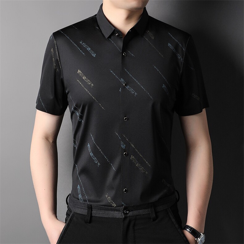 J1033A钱塘2020-1夏季新款男士无痕短袖衬衫跑量精品P62图片