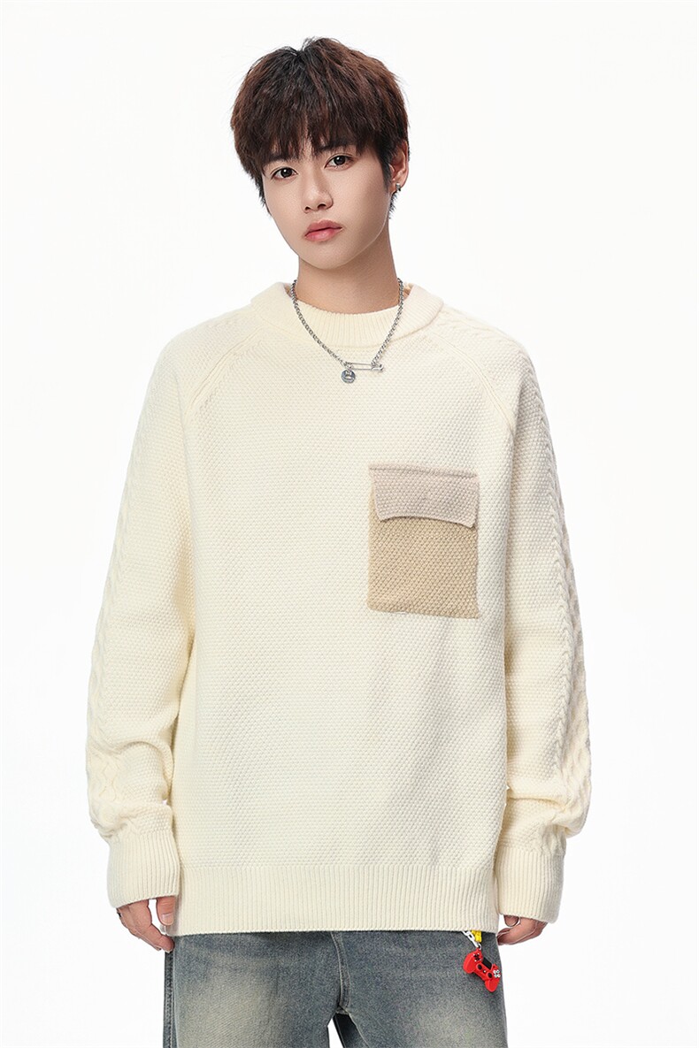 【新品】2025秋冬男士时尚休闲百搭针织毛衣潮流-M190-P45,男装针织衫/毛衣,星座1105-1