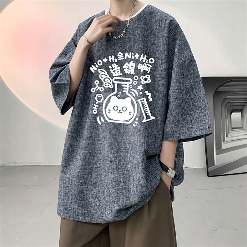 风复古亚麻短袖男棉麻t恤男半袖ZT71421-P35,男装T恤,电商A040