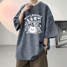 风复古亚麻短袖男棉麻t恤男半袖ZT71421-P35，男装T恤，电商A040