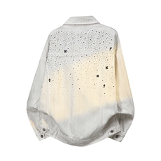 水洗牛仔外套男款春美式痞帅上衣服宽松休闲工装夹克JK1330-P98，男装工装外套，星座1103-3