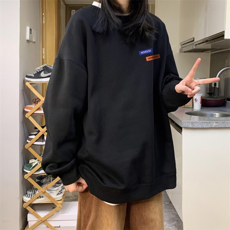 中性风！抖音直播高品质重磅卫衣男圆领卫衣女XW371-P45,男装卫衣,电商B371