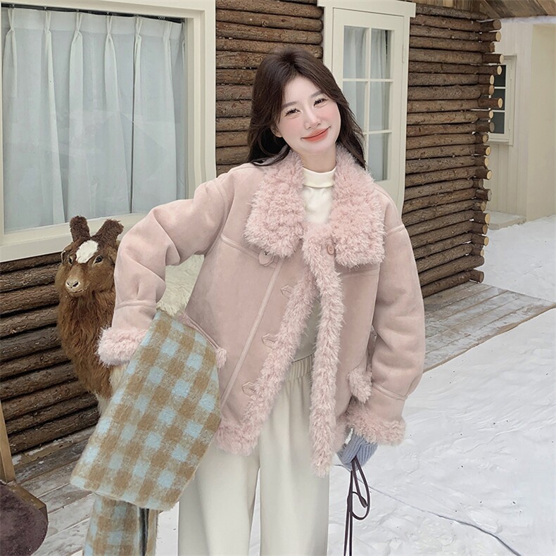 158长毛卷皮毛一体158-P205-P308,女装毛呢外套,2C232