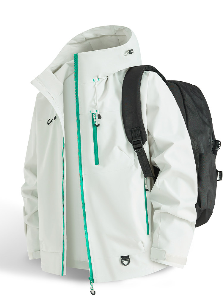 冲锋衣2025新款春秋季户外防风防水登山服外套女A436-25015-P52,男装夹克,电商A436