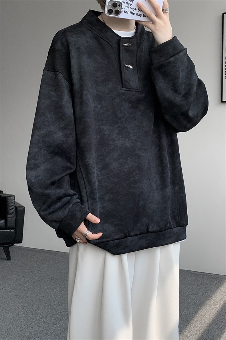 WY10175特P42现货春季新款螺纹拼接高质量连帽大码卫衣上衣男,男装卫衣,电商A059