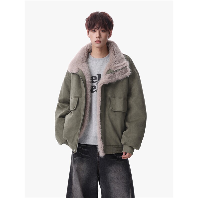 主推冬季新款宽松/座山雕加厚外套潮加厚棉衣XZ102B-1M801-P135图片