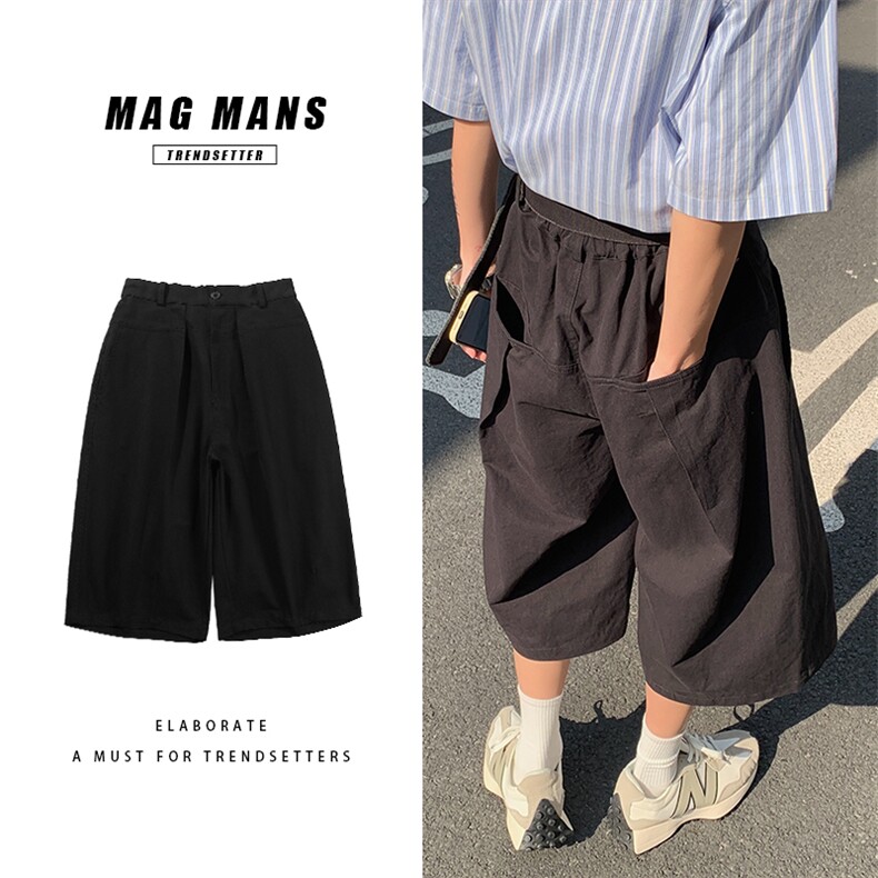 2024夏季潮牌美式日系七分裤k7208p58，男装休闲裤，电商A138B