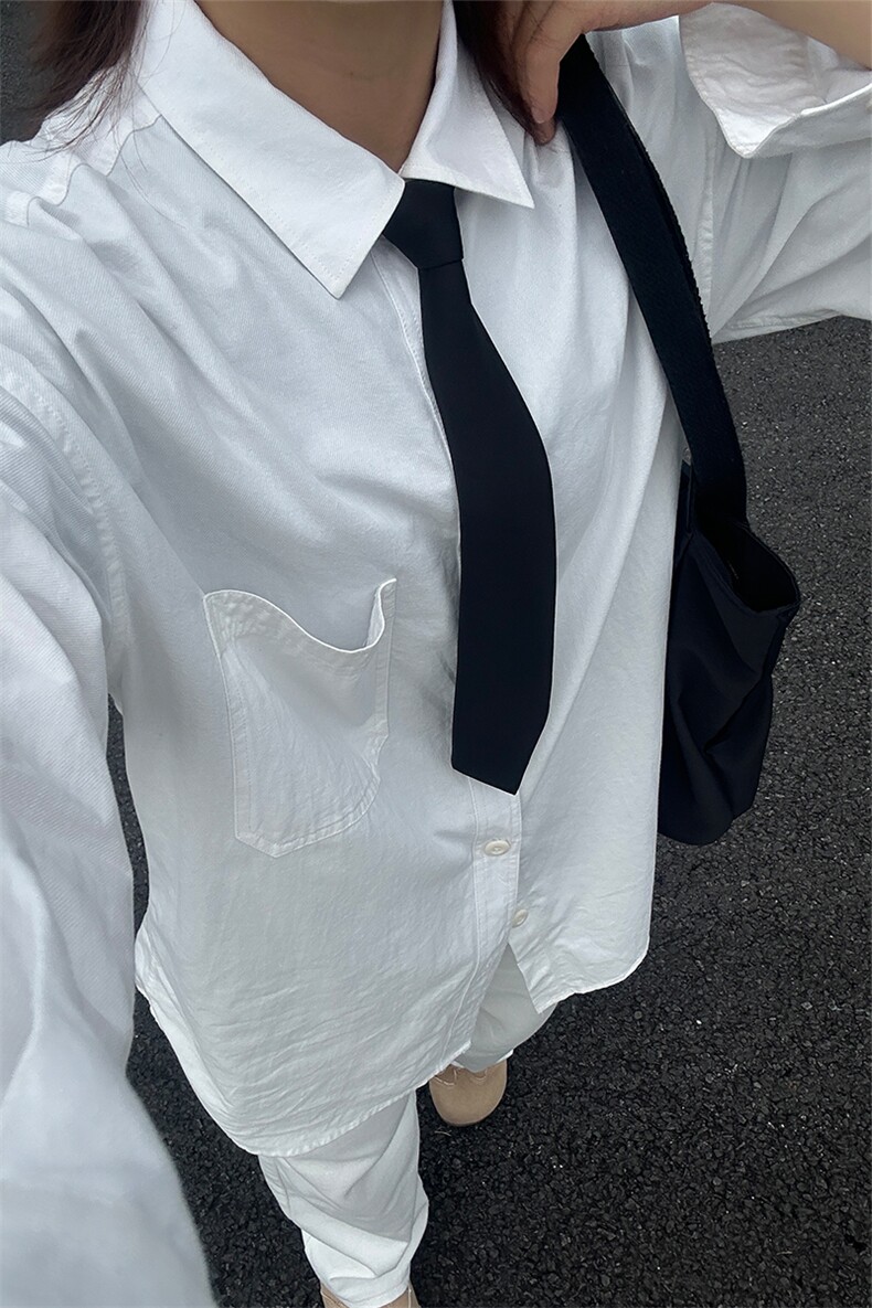 棉纯棉衬衫成衣水洗休闲衬衫男女宽松纯色衬衣GC15-P35,男装衬衫,星座301C-5