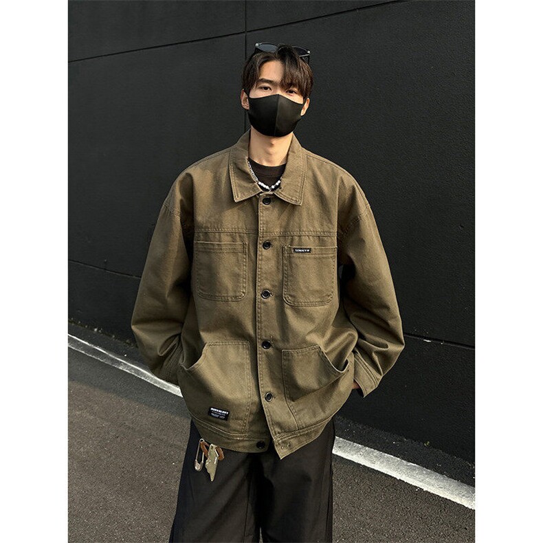 外套男士春季潮流痞帅牛仔工装夹克休闲百搭男装上衣服JK1172-P68,男装工装外套,星座1103-3
