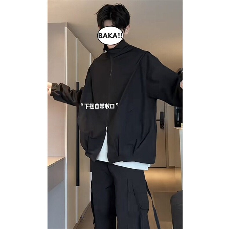网图立领防冲锋衣男潮牌飞行员夹克机能风痞帅外套K2610-P58,男装夹克,星座1001-1